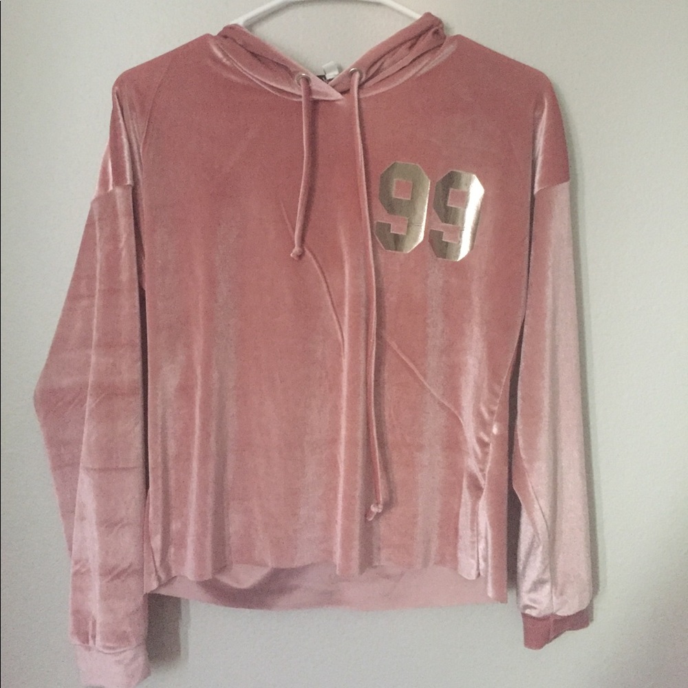 pink suede sweater